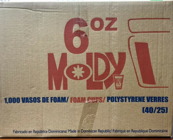 Foam cup 6oz. MOLDY