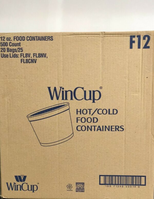 Foam food container 12oz.