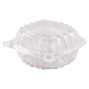 Hinged container 6" clear
