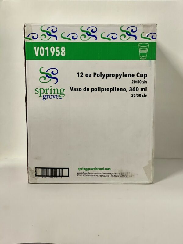 Plastic cup 12oz.
